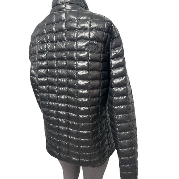 North Face ThermoBall Women XL Black Quilted Insulation Warm Jacket Primaloft - Picture 9 of 14
